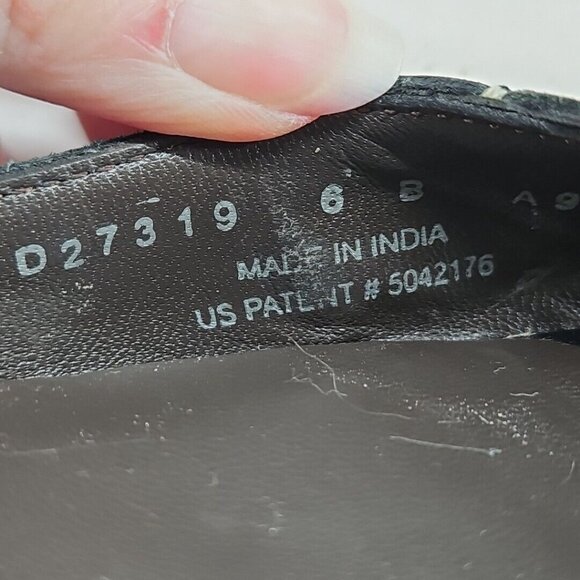 Cole Haan Air Bria Huarache Women Shoe Size 6B Black Wedge Open Toe Woven D27319 - Picture 9 of 12